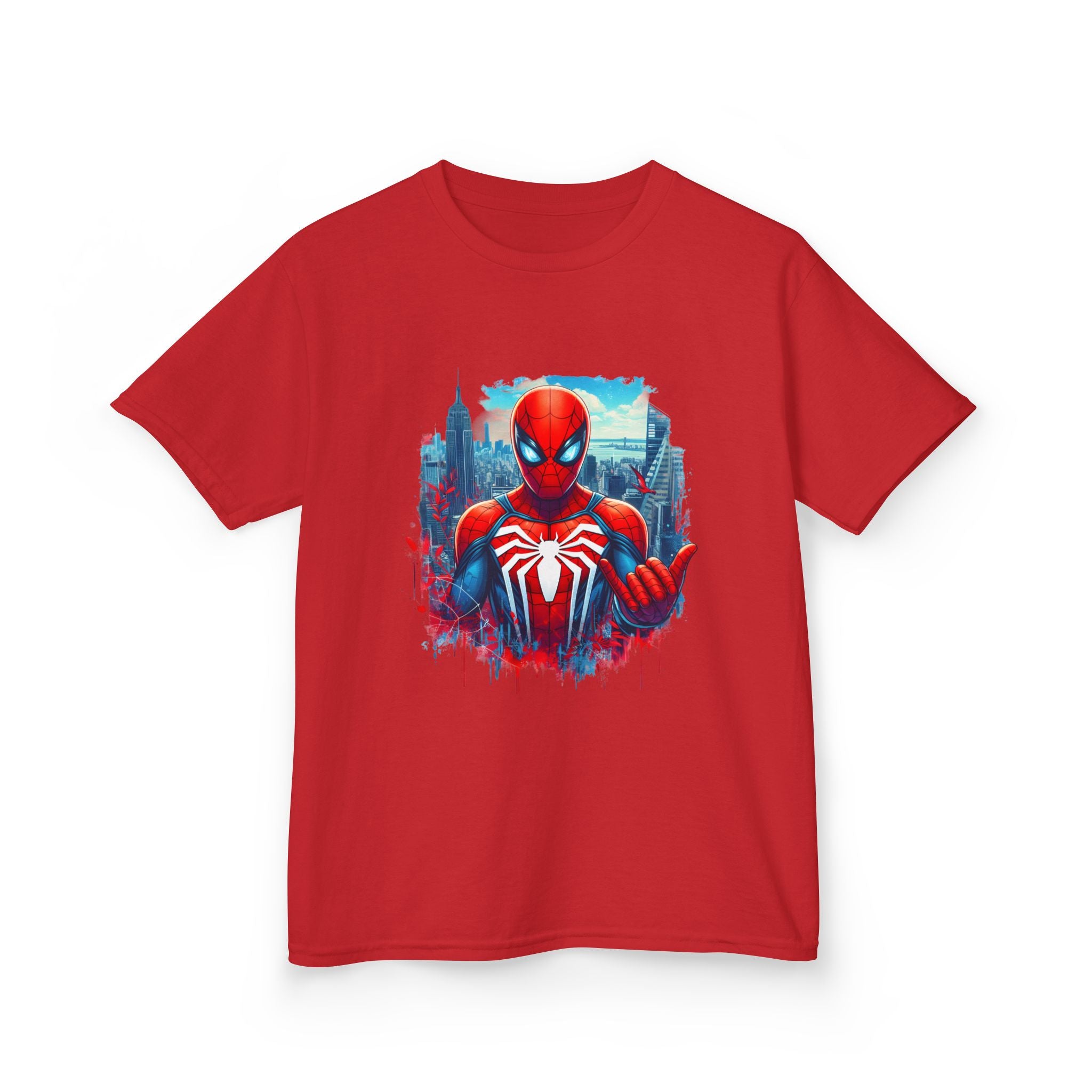 Kids Spider-Man Hero T-Shirt — City Skyline Graphic Tee