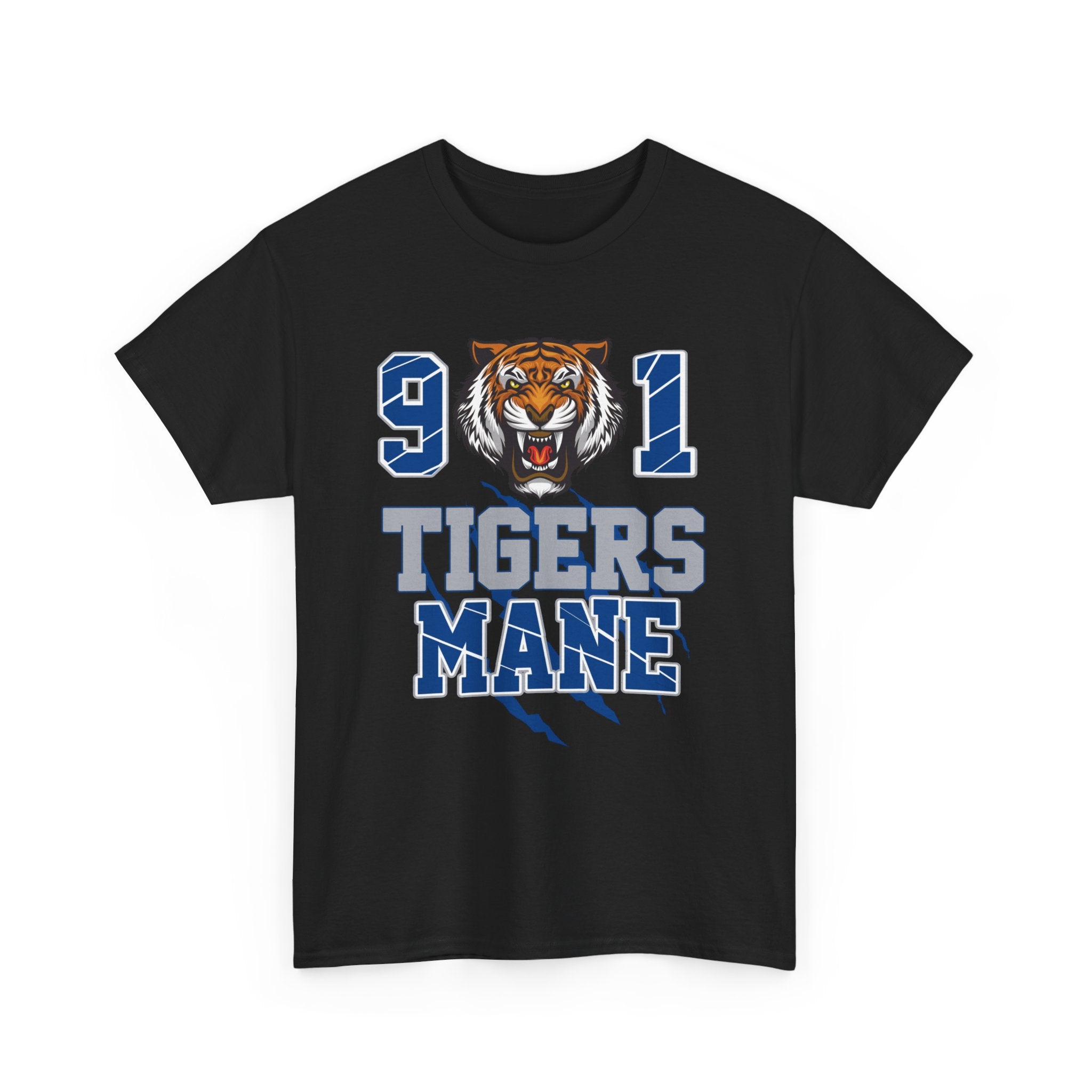Tigers Mane Graphic T-Shirt — 901 Tiger Head College Team Tee