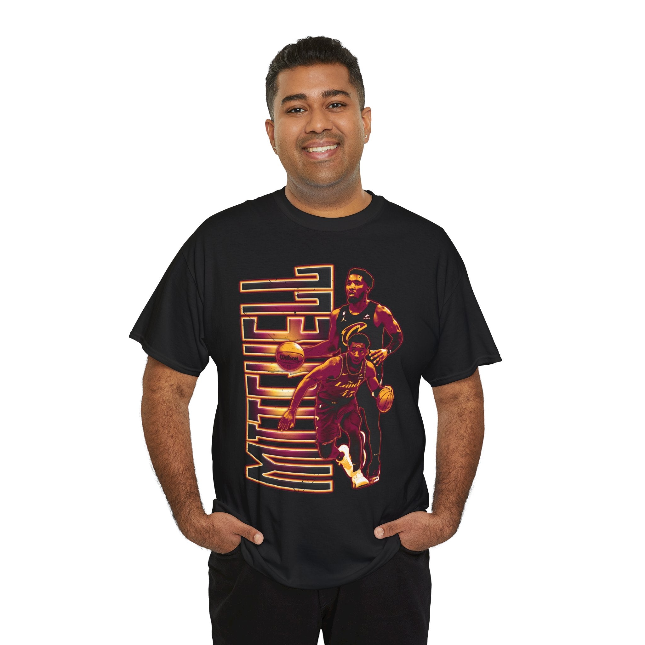 Donovan Mitchell Basketball Unisex Heavy Cotton Tee