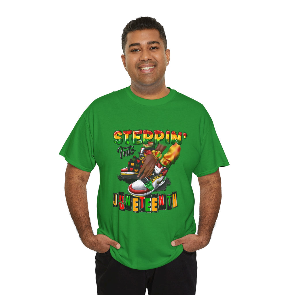 Steppin' Into Juneteenth Tee — Juneteenth Celebration Shirt