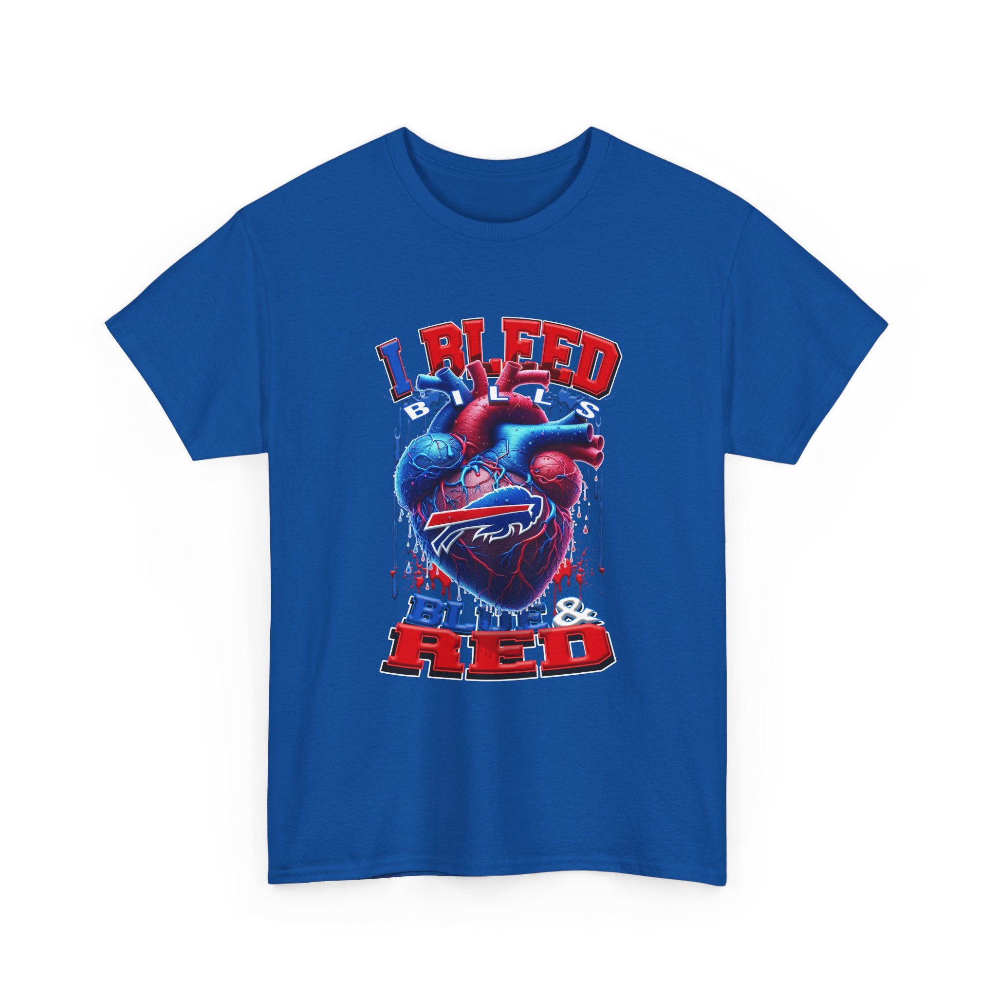 I Bleed Blue & Red T-Shirt