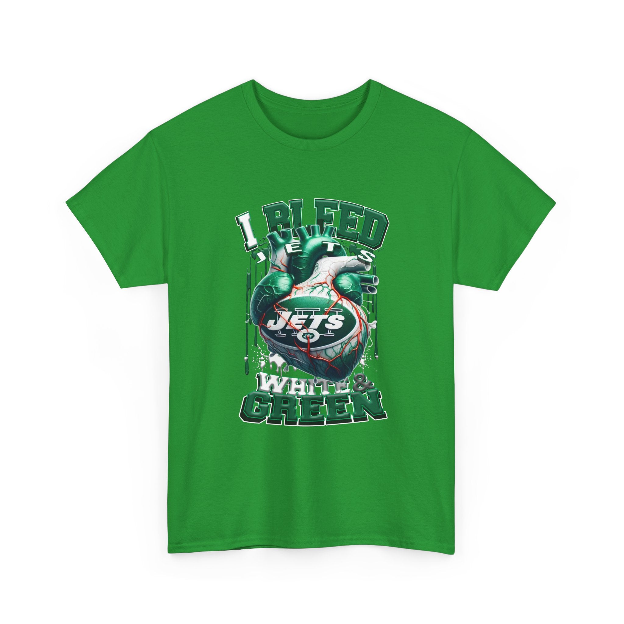 Jets "I Bleed White & Green" Graphic T-Shirt