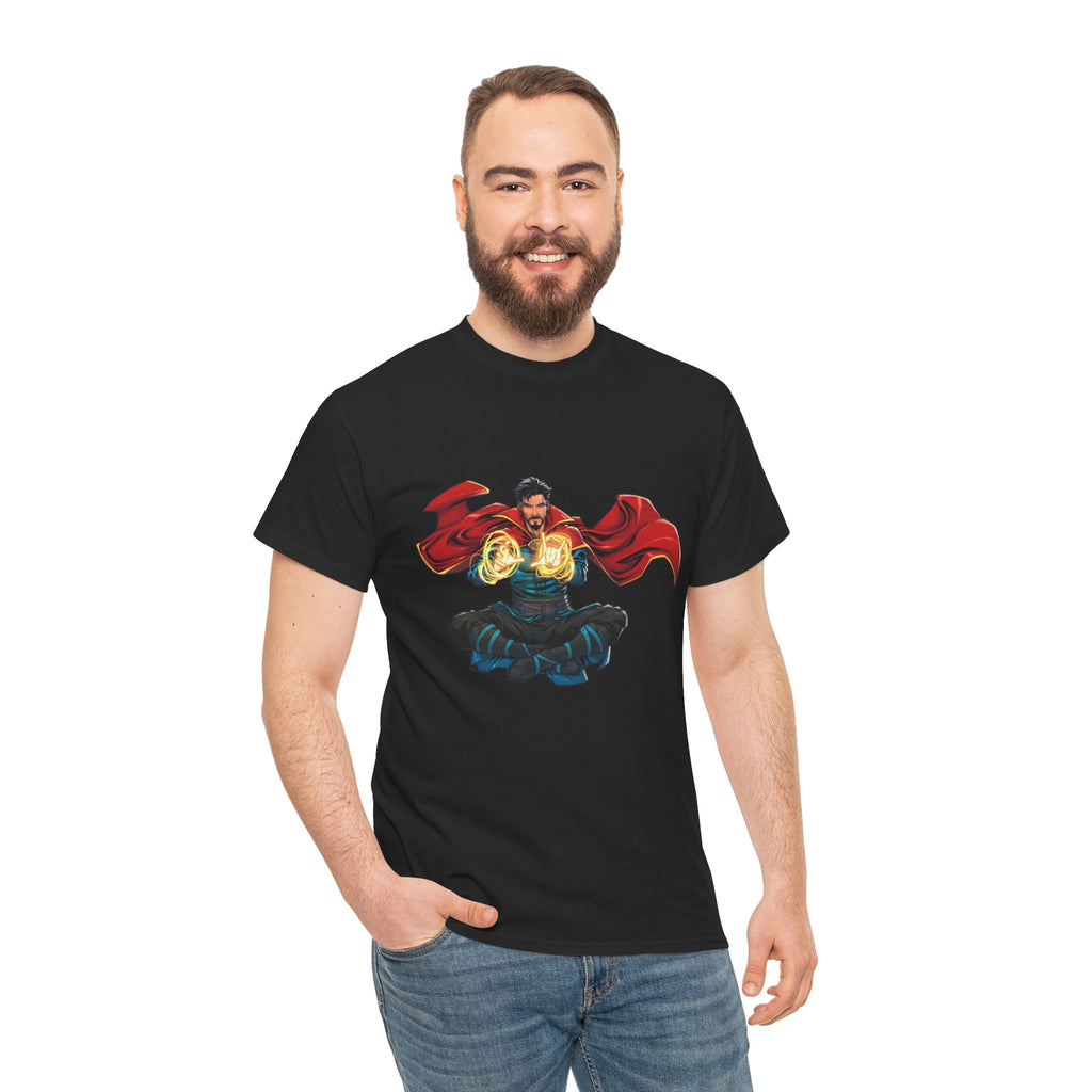 Doctor Strange Graphic Tee — Meditating Wizard with Magic Orbs Graphic T-Shirt