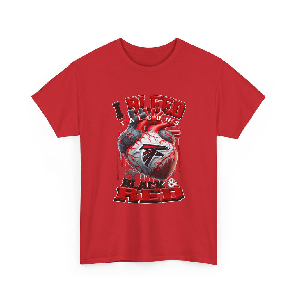 Falcons I Bleed Black & Red T-Shirt