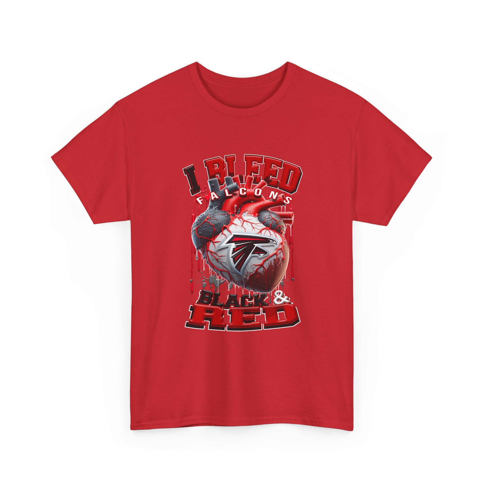 Falcons I Bleed Black & Red T-Shirt