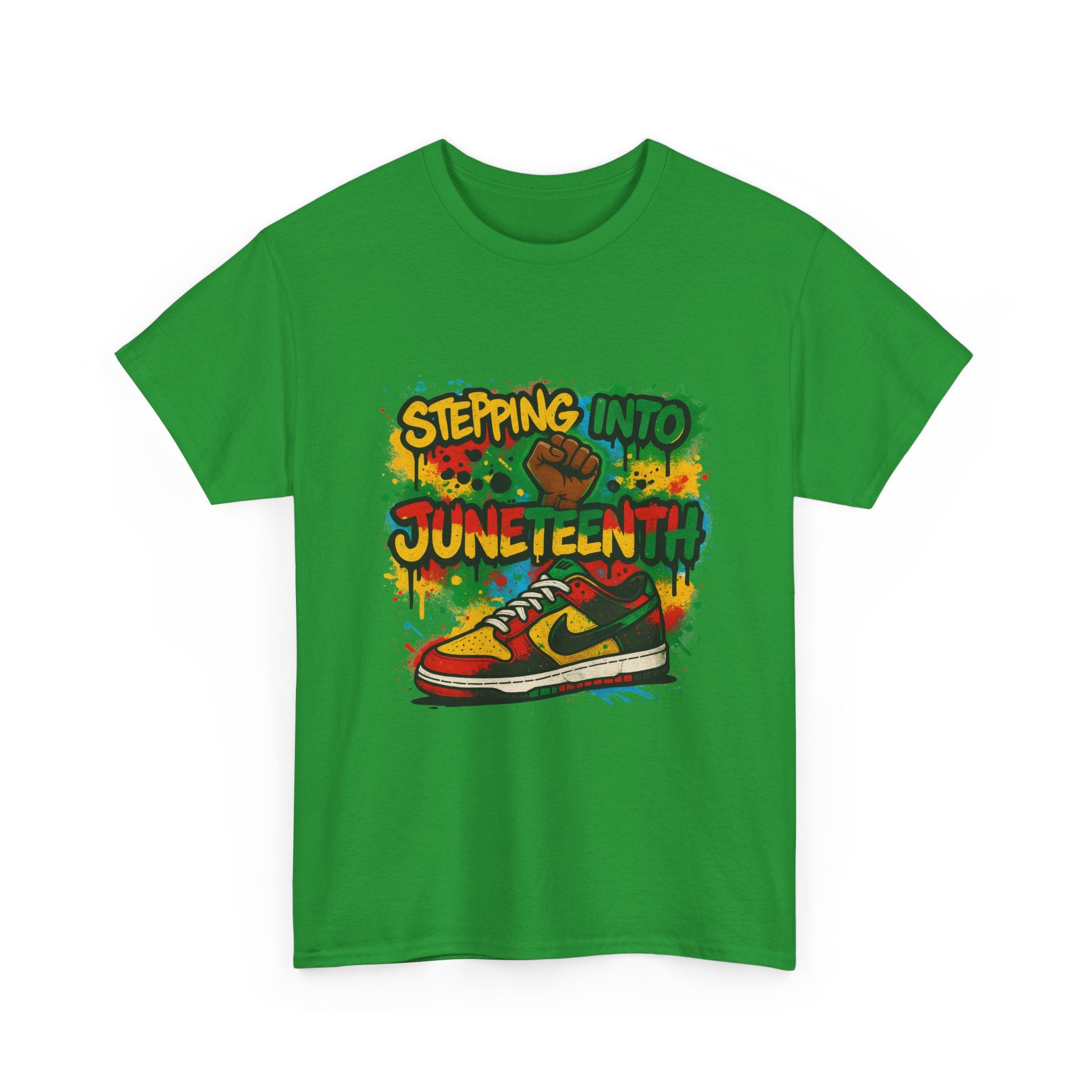 Juneteenth Sneaker Tee — "Stepping Into Juneteenth" Celebration T-Shirt