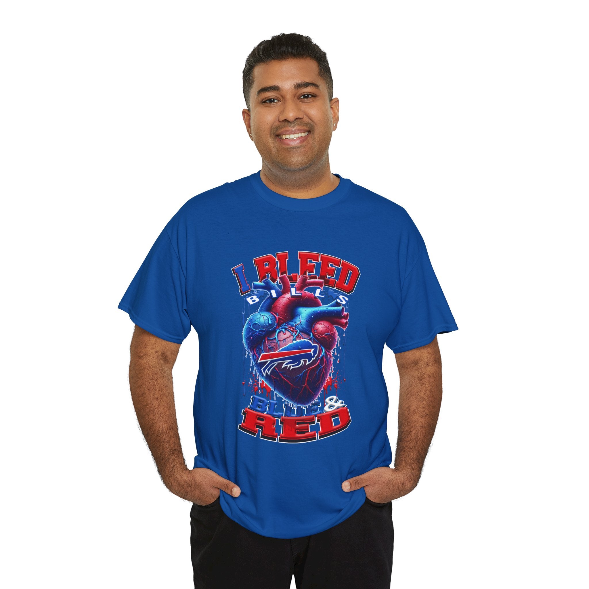 I Bleed Blue & Red T-Shirt