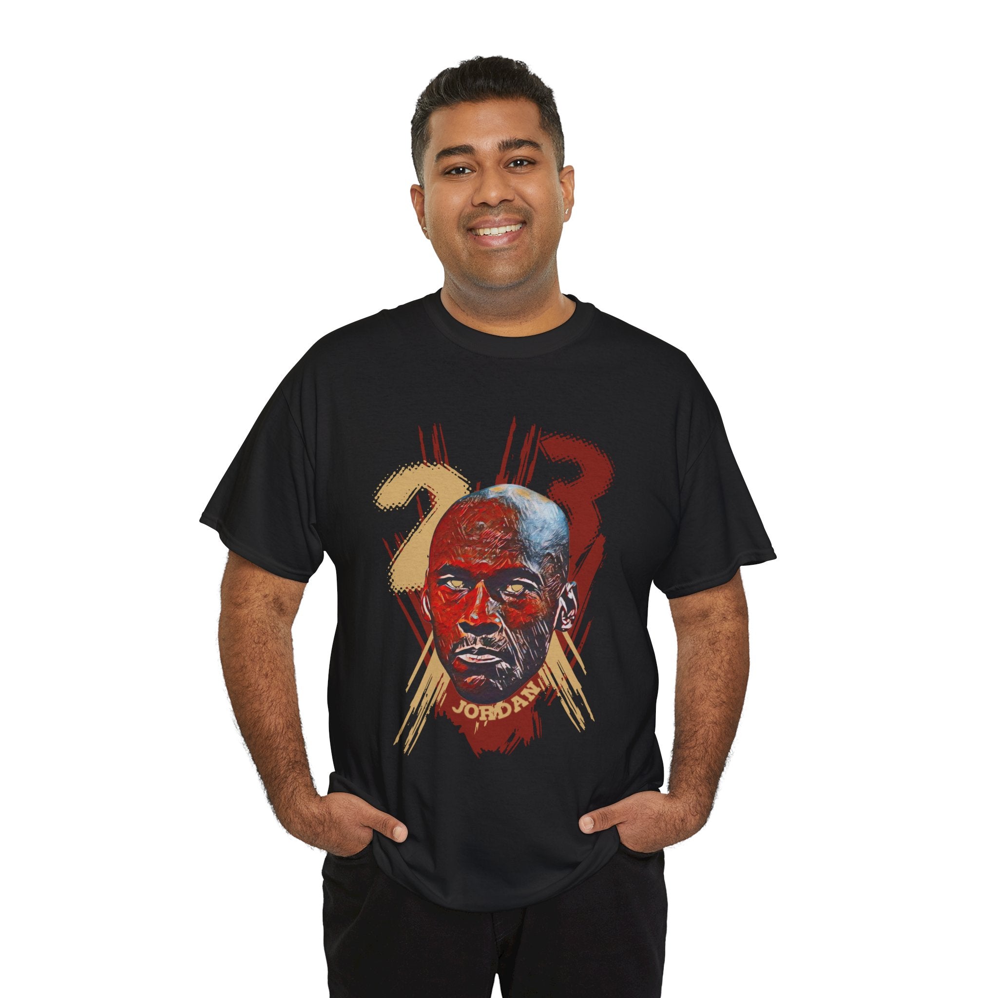 Retro Basketball Legend Tee — '23 Jordan' Graphic T-Shirt
