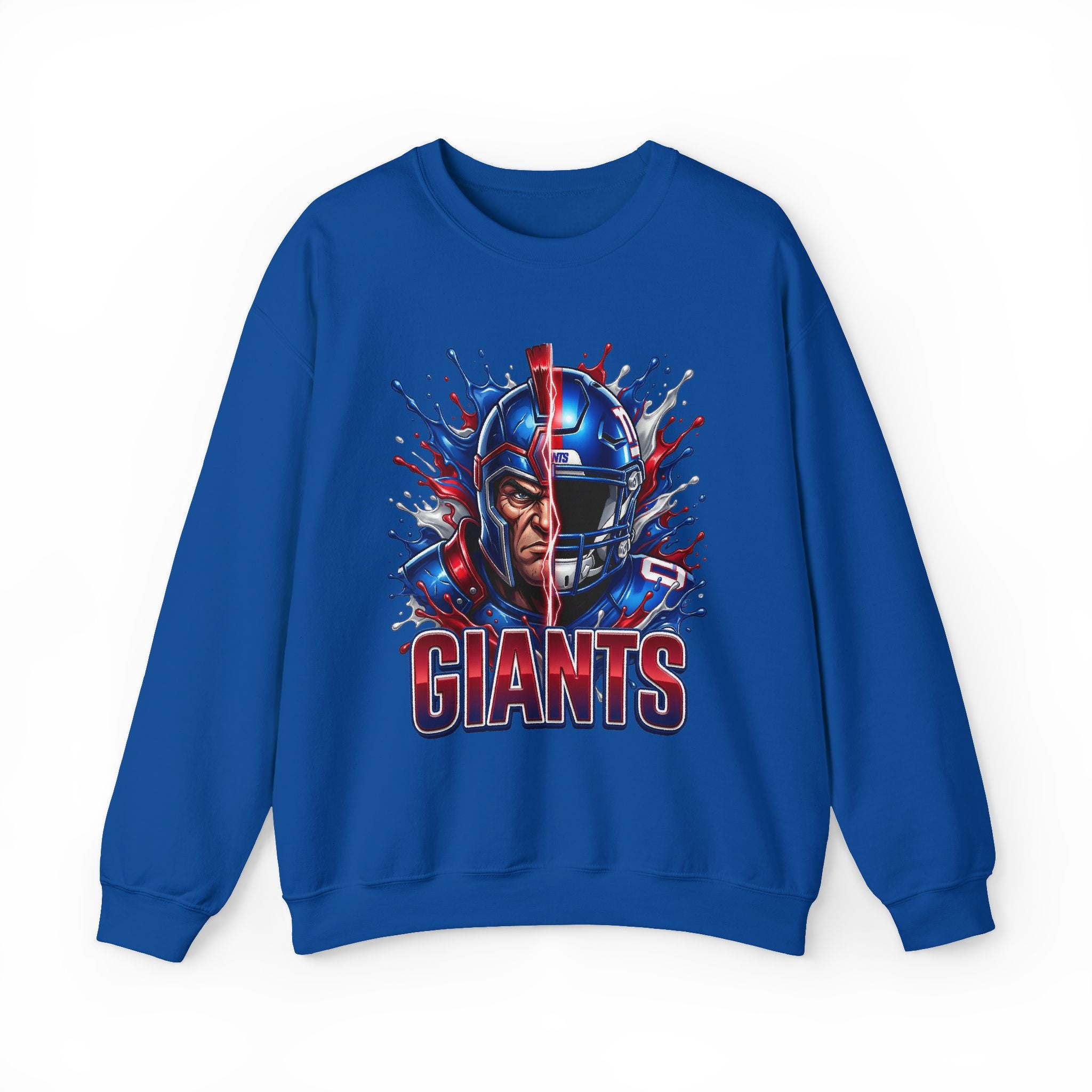 Giants Fierce Helmet Graphic Sweatshirt — Football Fan Pullover