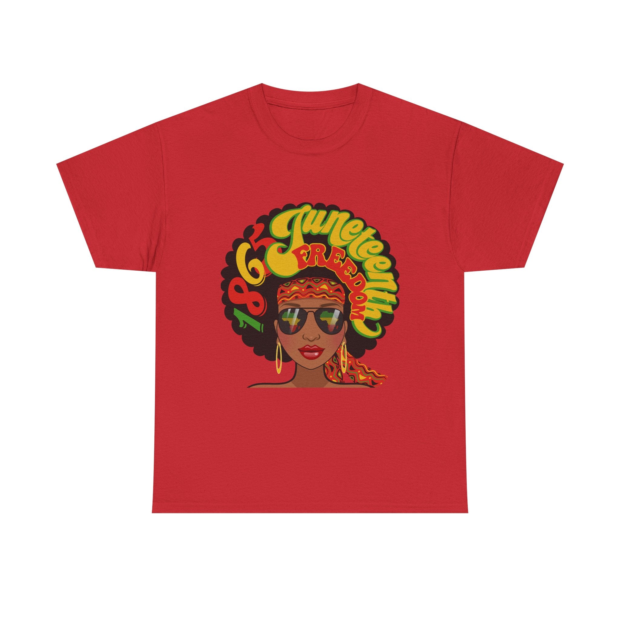 Juneteenth Afro Retro '60s Queen Tee – Vintage Black Girl Magic Graphic T-Shirt