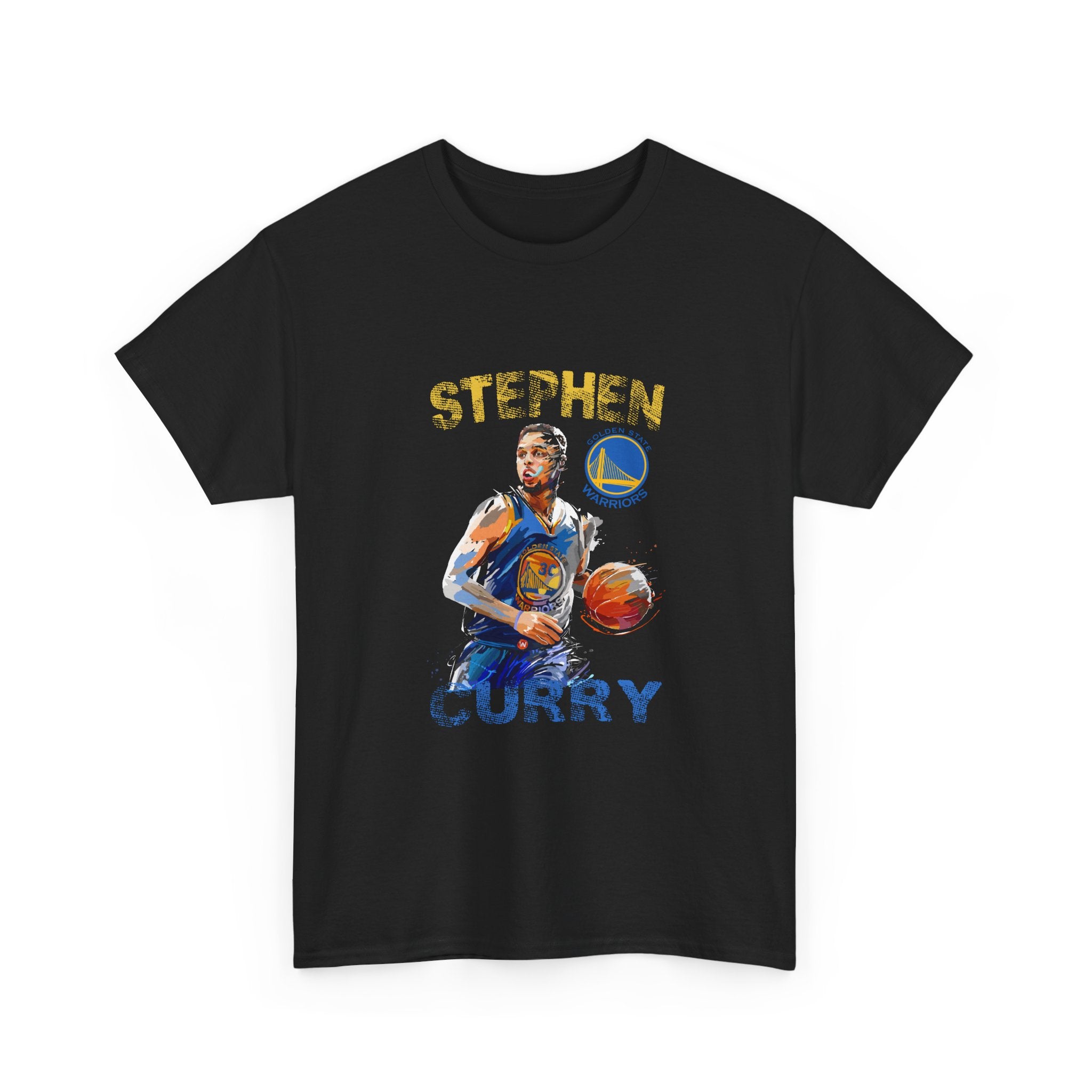 Stephen Curry Basketball Tee — Artistic Golden State Player Graphic T-Shirt