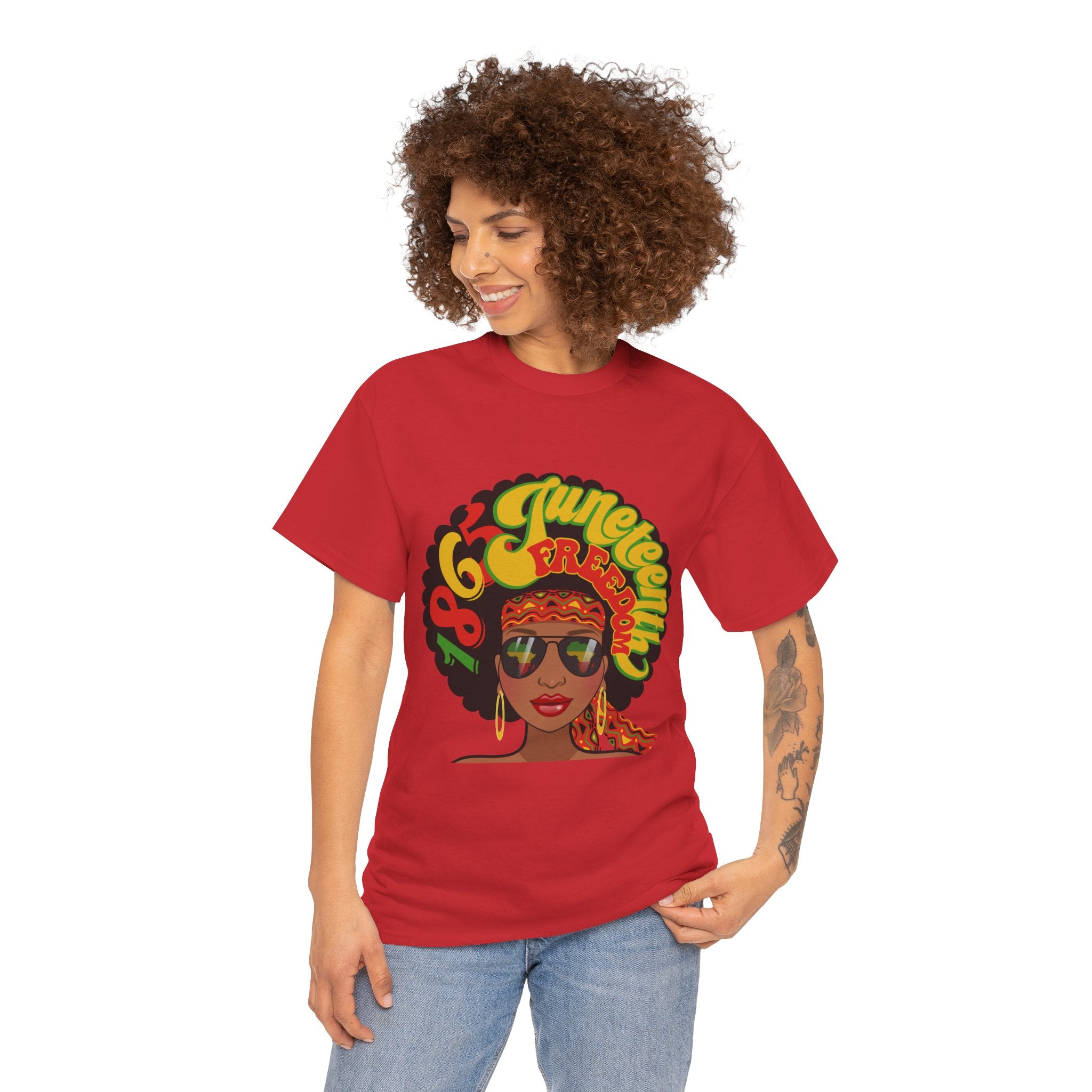 Juneteenth Freedom Afro Graphic T-Shirt